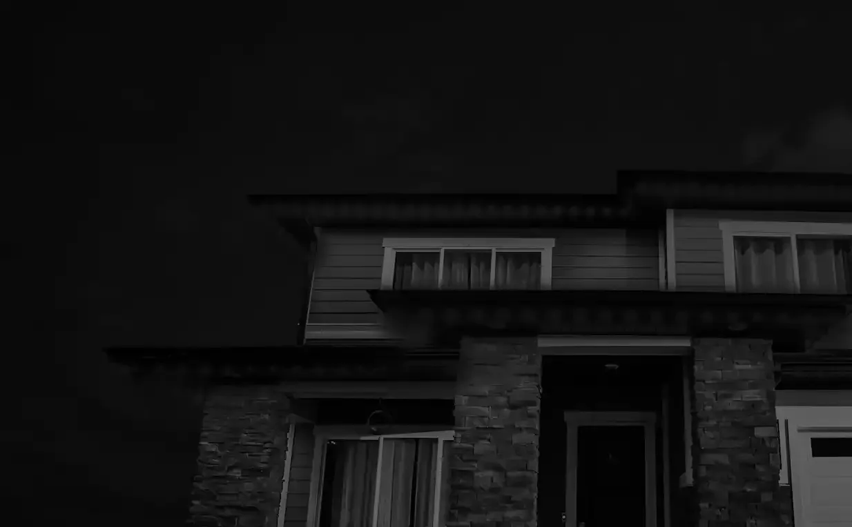 Home with Happy's lights off during the day