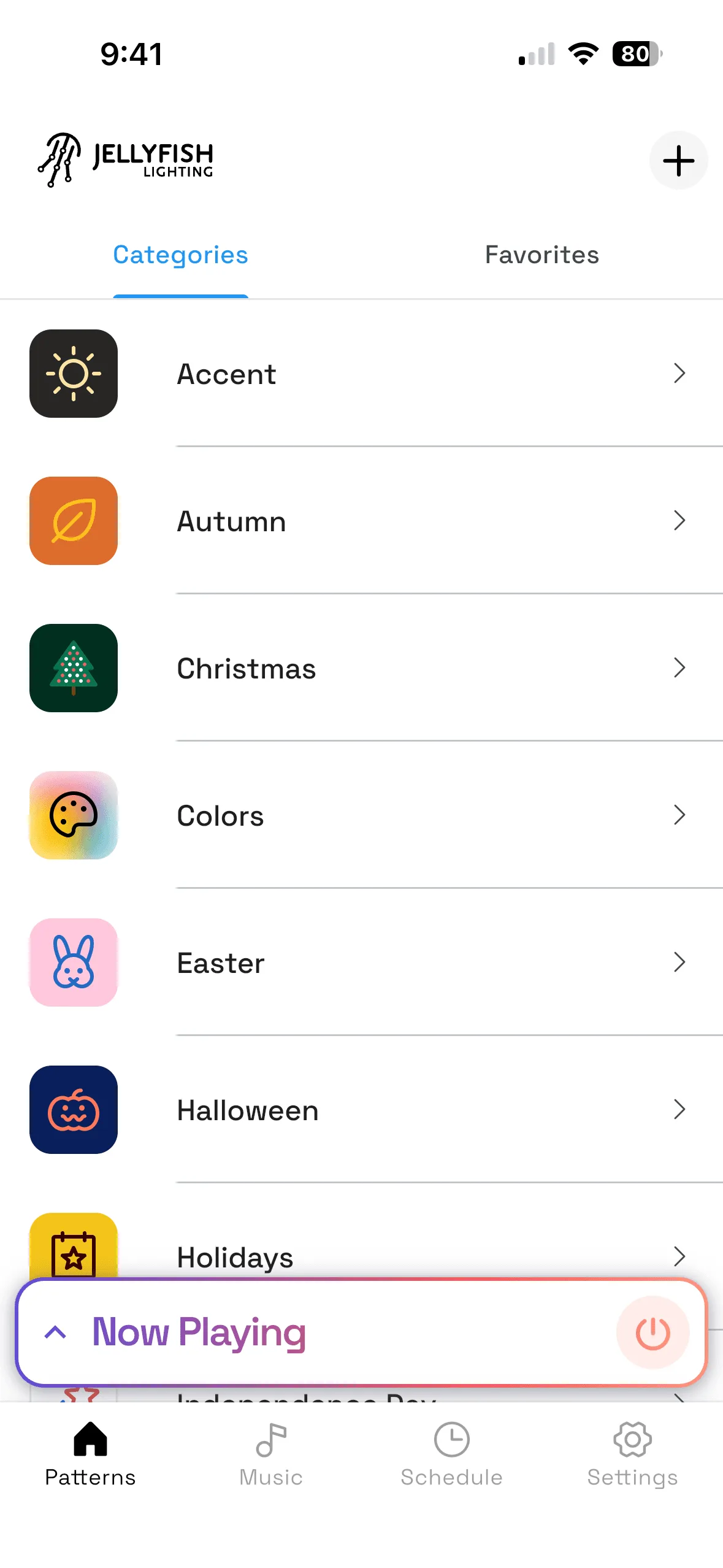 Happy's app in dark mode