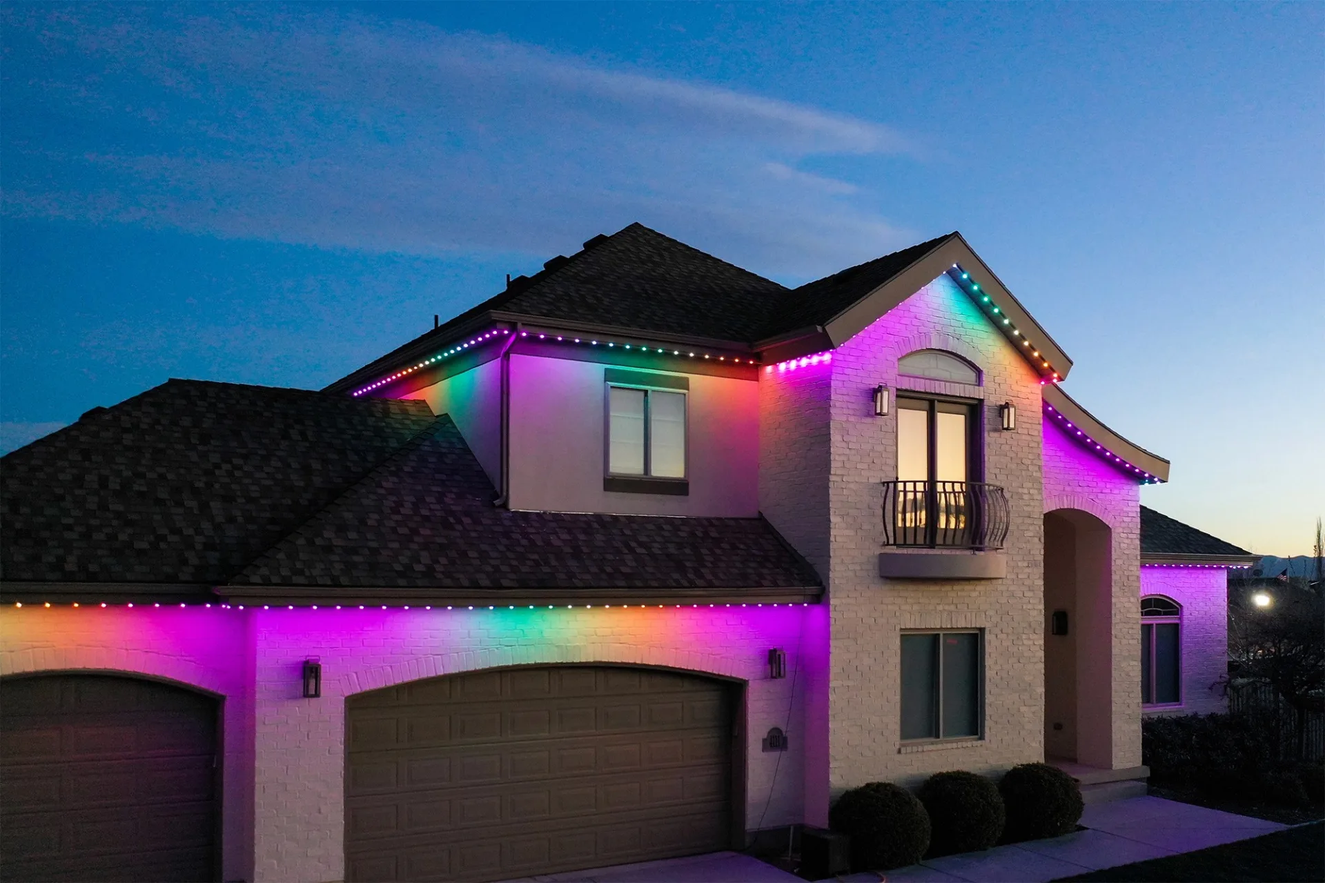 Home with Diwali Happy's lighting