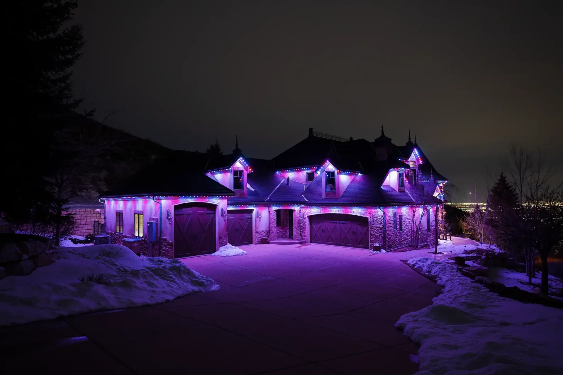 Home with Valentine's Happy's lighting