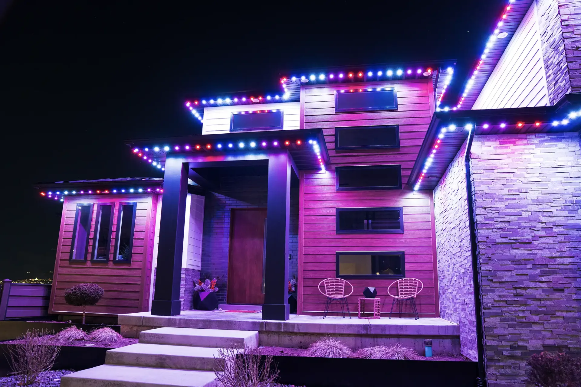 Home with Valentine's Happy's lighting