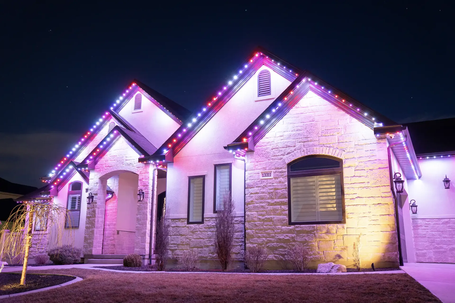 Home with Valentine's Happy's lighting